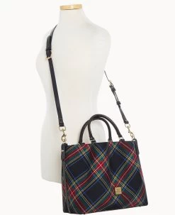 Tartan Large Barlow Black -Online Sale Dooney & Bourke B1039G TTBLPABL ALT4 1