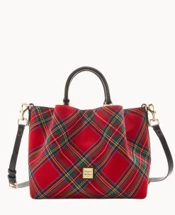 Tartan Large Barlow Black -Online Sale Dooney & Bourke B1039G TTRDPABL