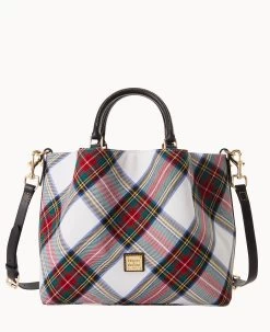 Tartan Large Barlow Black -Online Sale Dooney & Bourke B1039G TTWHPABL