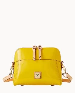 Patent Cameron Crossbody Yellow -Online Sale Dooney & Bourke B1075G PTYLSVNA 2