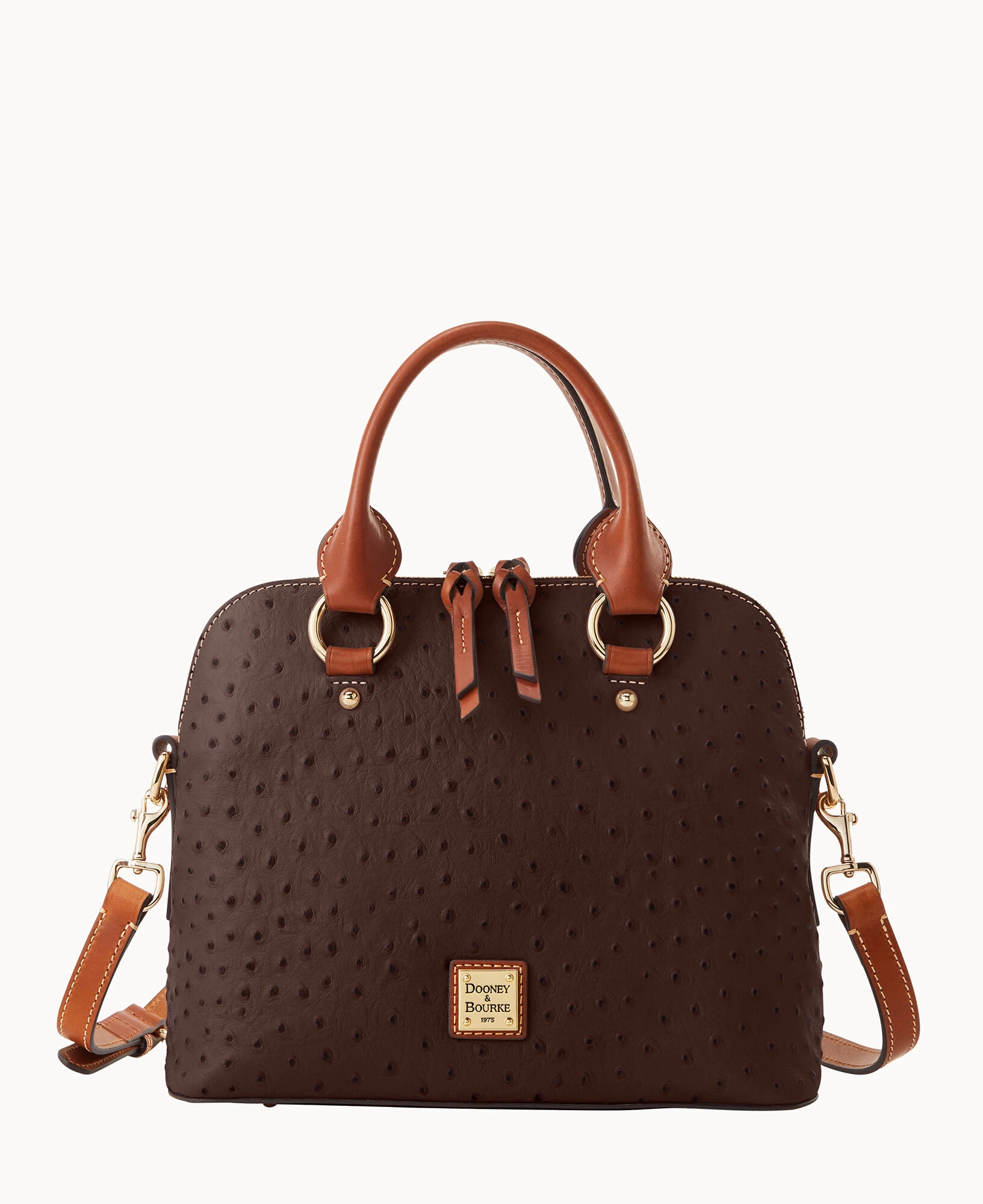 Ostrich Cameron Satchel Black 14 Ostrich Cameron Satchel Black - Image 12