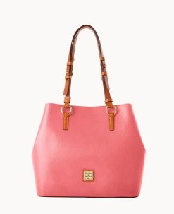 Saffiano Briana With Pouch Cranberry 34 Saffiano Briana With Pouch Cranberry -Online Sale Dooney & Bourke B1157G SIBZPANA