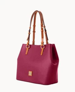 Saffiano Briana With Pouch Cranberry 28 Saffiano Briana With Pouch Cranberry -Online Sale Dooney & Bourke B1157G SICBPANA ALT1 1