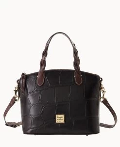 Denison Small Heidi Satchel Cognac -Online Sale Dooney & Bourke B1217G 8DEEPABM