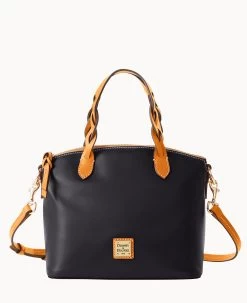 Wexford Leather Small Heidi Satchel Oyster -Online Sale Dooney & Bourke B1217G JKBLPABS