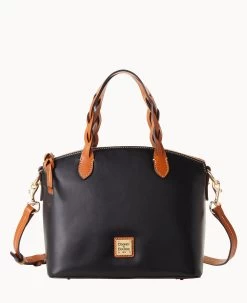 Wexford Leather Small Heidi Satchel Oyster -Online Sale Dooney & Bourke B1217G JKBLPANA