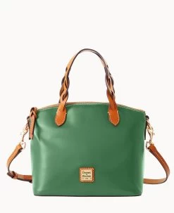 Wexford Leather Small Heidi Satchel Oyster -Online Sale Dooney & Bourke B1217G JKIVPANA