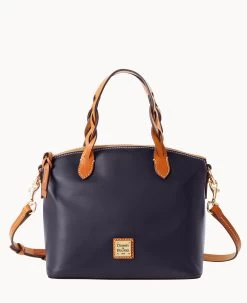 Wexford Leather Small Heidi Satchel Oyster -Online Sale Dooney & Bourke B1217G JKMDPANA