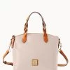 Wexford Leather Small Heidi Satchel Oyster 2 Wexford Leather Small Heidi Satchel Oyster -Online Sale Dooney & Bourke B1217G JKOYPANA