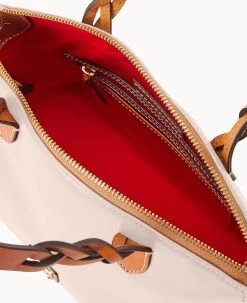 Wexford Leather Small Heidi Satchel Oyster -Online Sale Dooney & Bourke B1217G JKOYPANA ALT2 1