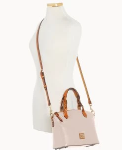 Wexford Leather Small Heidi Satchel Oyster -Online Sale Dooney & Bourke B1217G JKOYPANA ALT4 1
