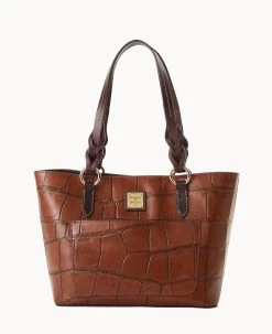 Denison Small Gretchen Tote Cognac