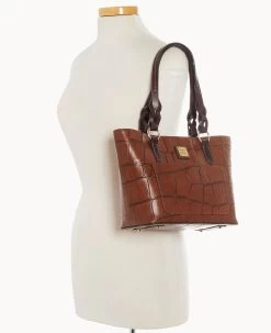 Denison Small Gretchen Tote Cognac -Online Sale Dooney & Bourke B1219G 8DCGPABM ALT4
