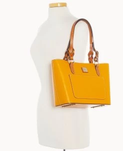 Wexford Leather Gretchen Tote Marigold -Online Sale Dooney & Bourke B1219G JKMYPANA ALT4 1