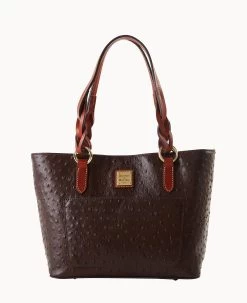 Ostrich Small Gretchen Tote Bone -Online Sale Dooney & Bourke B1219G OTBMPATN