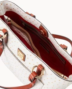 Ostrich Small Gretchen Tote Bone -Online Sale Dooney & Bourke B1219G OTBOPATN ALT2