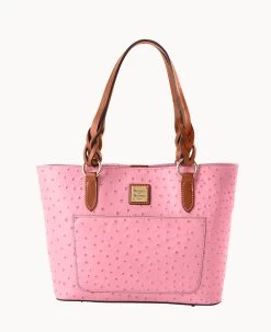 Ostrich Small Gretchen Tote Bone -Online Sale Dooney & Bourke B1219G OTHPPAKR