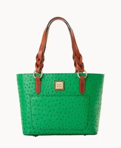 Ostrich Small Gretchen Tote Bone -Online Sale Dooney & Bourke B1219G OTKLPATN