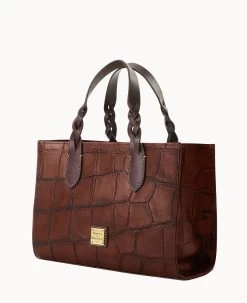 Denison Gia Satchel Cognac -Online Sale Dooney & Bourke B1298G 8DCGPABM ALT1 1