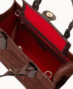 Denison Gia Satchel Cognac -Online Sale Dooney & Bourke B1298G 8DCGPABM ALT2 1