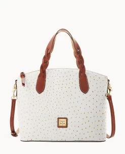 Ostrich Celeste Satchel Bone -Online Sale Dooney & Bourke B1299G OTBOPATN 2