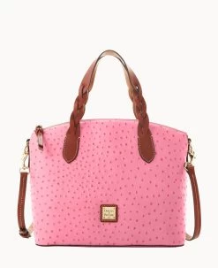 Ostrich Celeste Satchel Bone -Online Sale Dooney & Bourke B1299G OTHPPATN