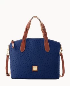 Ostrich Celeste Satchel Bone -Online Sale Dooney & Bourke B1299G OTNVPATN