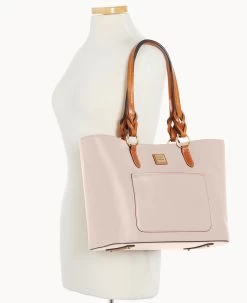 Wexford Leather Tammy Tote Oyster -Online Sale Dooney & Bourke B1312G JKOYPANA ALT4