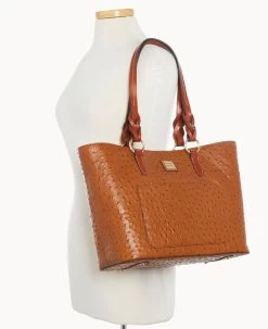 Ostrich Tammy Tote Caramel -Online Sale Dooney & Bourke B1312G OTCAPATN0001 ALT4 1