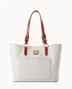 Ostrich Tammy Tote Caramel -Online Sale Dooney & Bourke B1312G OTFGPATN