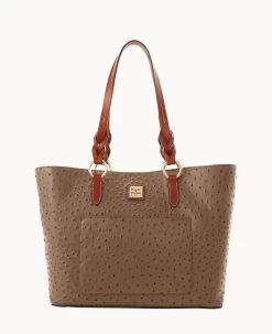 Ostrich Tammy Tote Caramel -Online Sale Dooney & Bourke B1312G OTMSPAKR