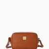 Pebble Grain Camera Crossbody Caramel -Online Sale Dooney & Bourke B1318G AWCAPATN