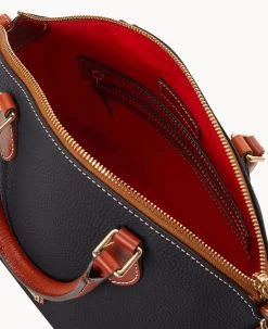 Pebble Grain Geena Satchel Black -Online Sale Dooney & Bourke B1327G AWBLPATN ALT2