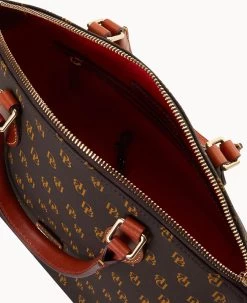 Gretta Geena Satchel Brown Tmoro -Online Sale Dooney & Bourke B1327G NGBMPATN ALT2