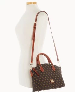 Gretta Geena Satchel Brown Tmoro -Online Sale Dooney & Bourke B1327G NGBMPATN ALT4 1