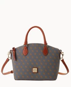 Gretta Geena Satchel Brown Tmoro -Online Sale Dooney & Bourke B1327G NGSLPATN