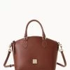 Saffiano Geena Satchel Amber 1 Saffiano Geena Satchel Amber -Online Sale Dooney & Bourke B1327G SIARSIAR