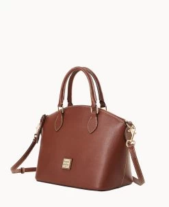 Saffiano Geena Satchel Amber 20 Saffiano Geena Satchel Amber -Online Sale Dooney & Bourke B1327G SIARSIAR ALT1 1