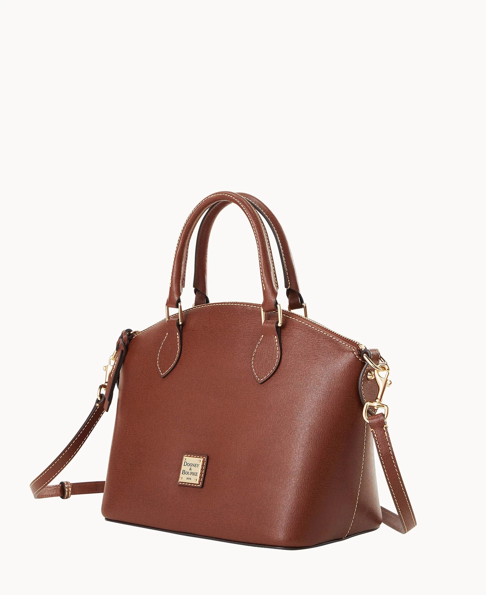 Saffiano Geena Satchel Amber 8 Saffiano Geena Satchel Amber - Image 6