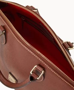 Saffiano Geena Satchel Amber 21 Saffiano Geena Satchel Amber -Online Sale Dooney & Bourke B1327G SIARSIAR ALT2 1