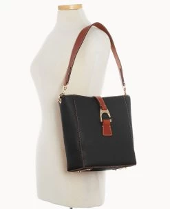 Pebble Grain Brynn Black -Online Sale Dooney & Bourke B1354G AWBLPATN ALT4