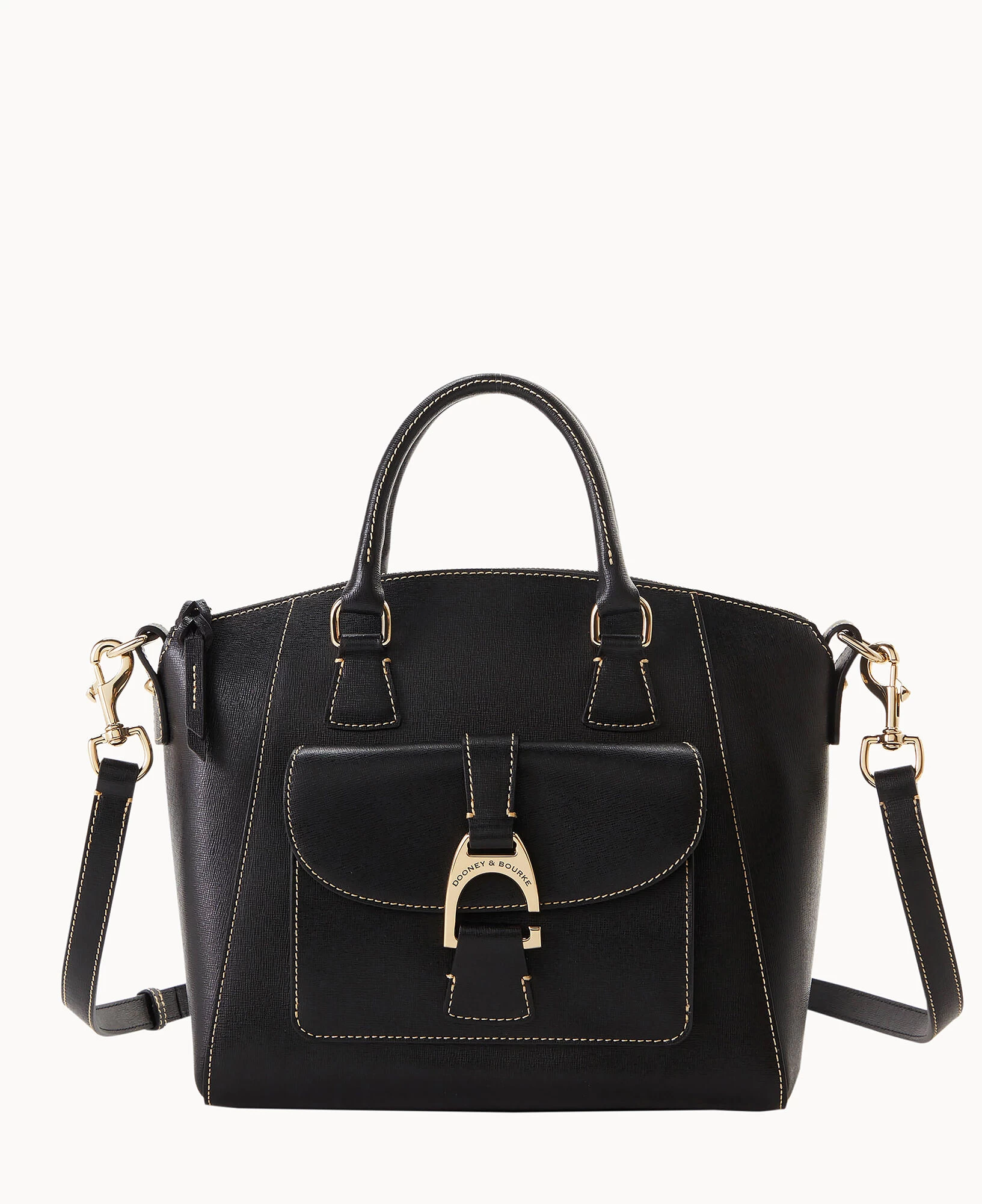Saffiano Naomi Satchel Black 12 Saffiano Naomi Satchel Black - Image 10