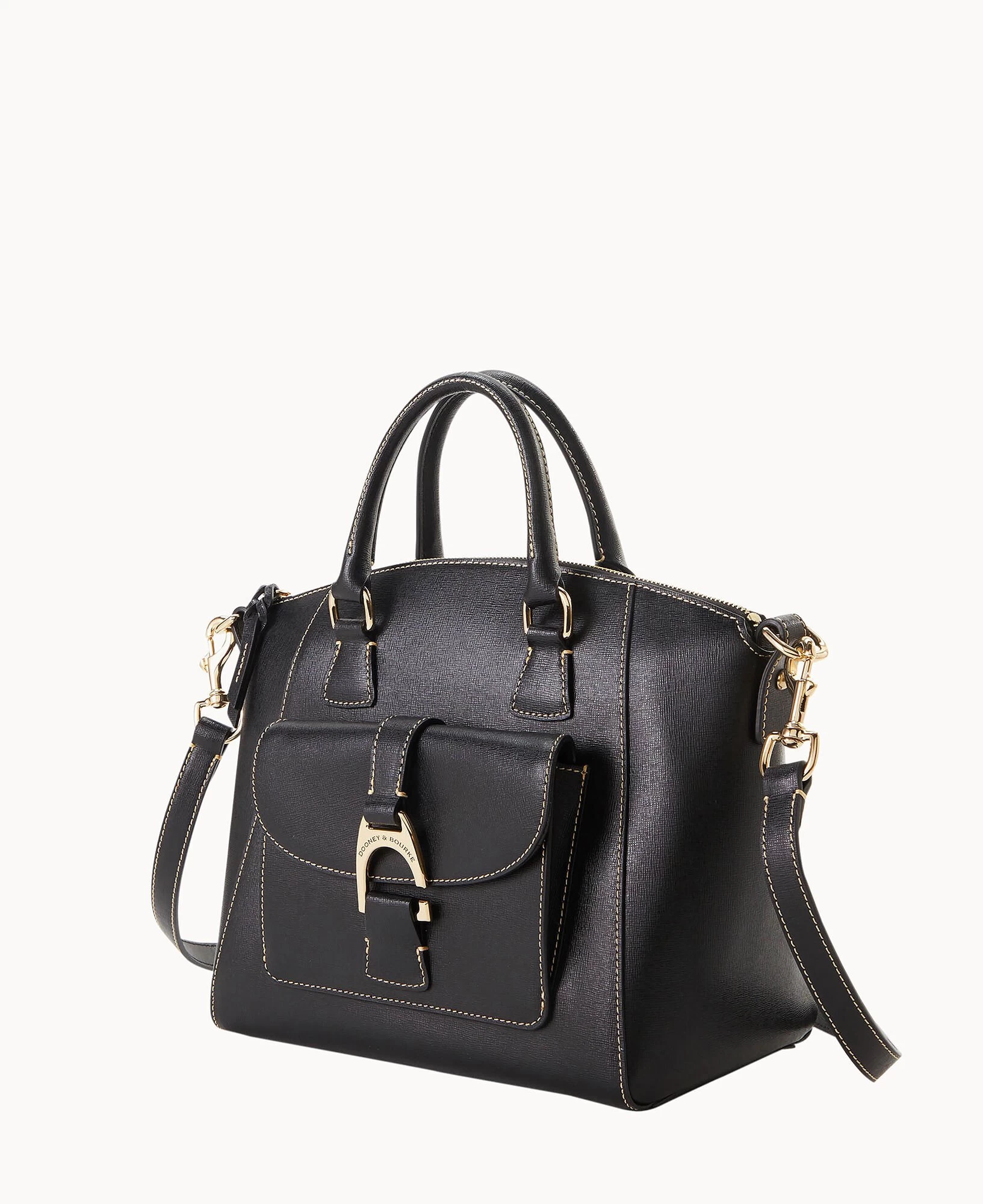 Saffiano Naomi Satchel Black 8 Saffiano Naomi Satchel Black - Image 6