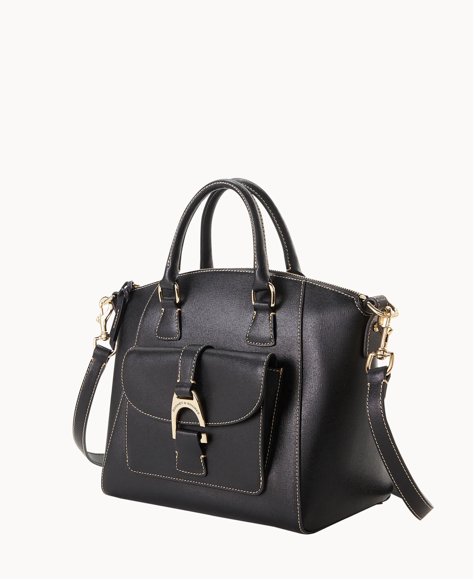 Saffiano Naomi Satchel Black 4 Saffiano Naomi Satchel Black - Image 2