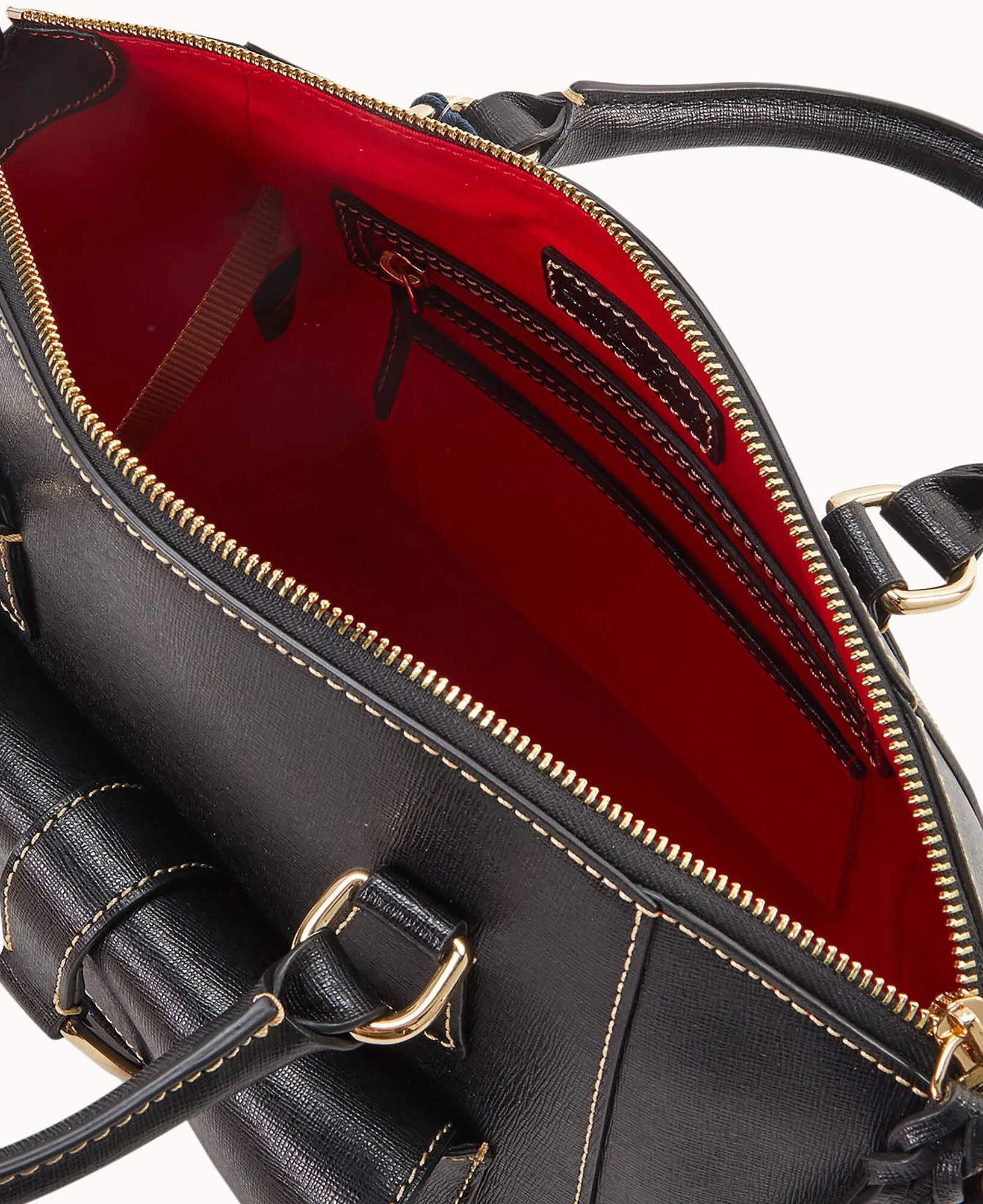 Saffiano Naomi Satchel Black 5 Saffiano Naomi Satchel Black - Image 3