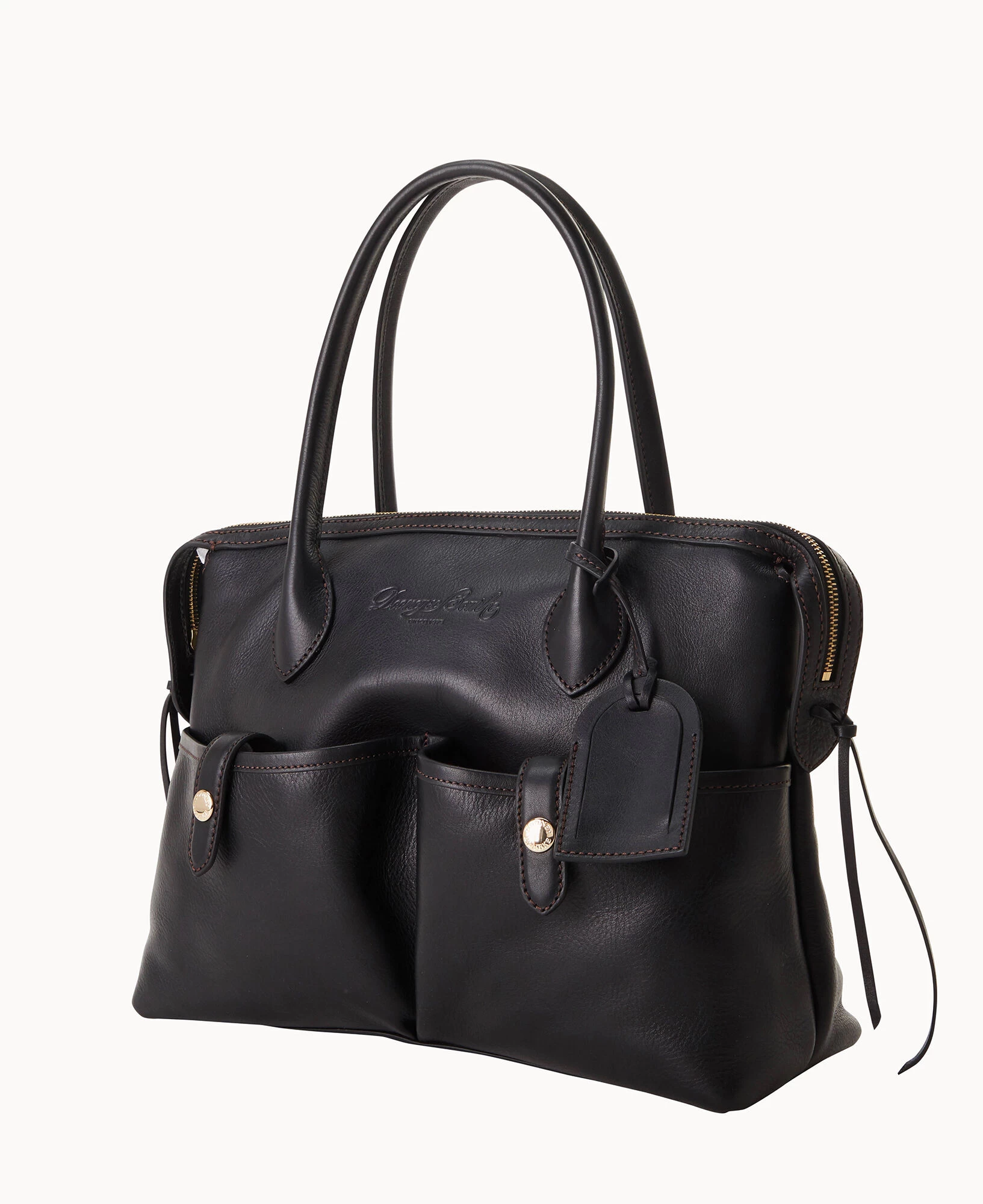 Florentine Medium East West Satchel Black 4 Florentine Medium East West Satchel Black - Image 2