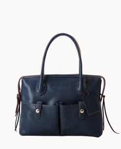 Florentine Medium East West Satchel Black 28 Florentine Medium East West Satchel Black -Online Sale Dooney & Bourke B1390G FVNVFVNV