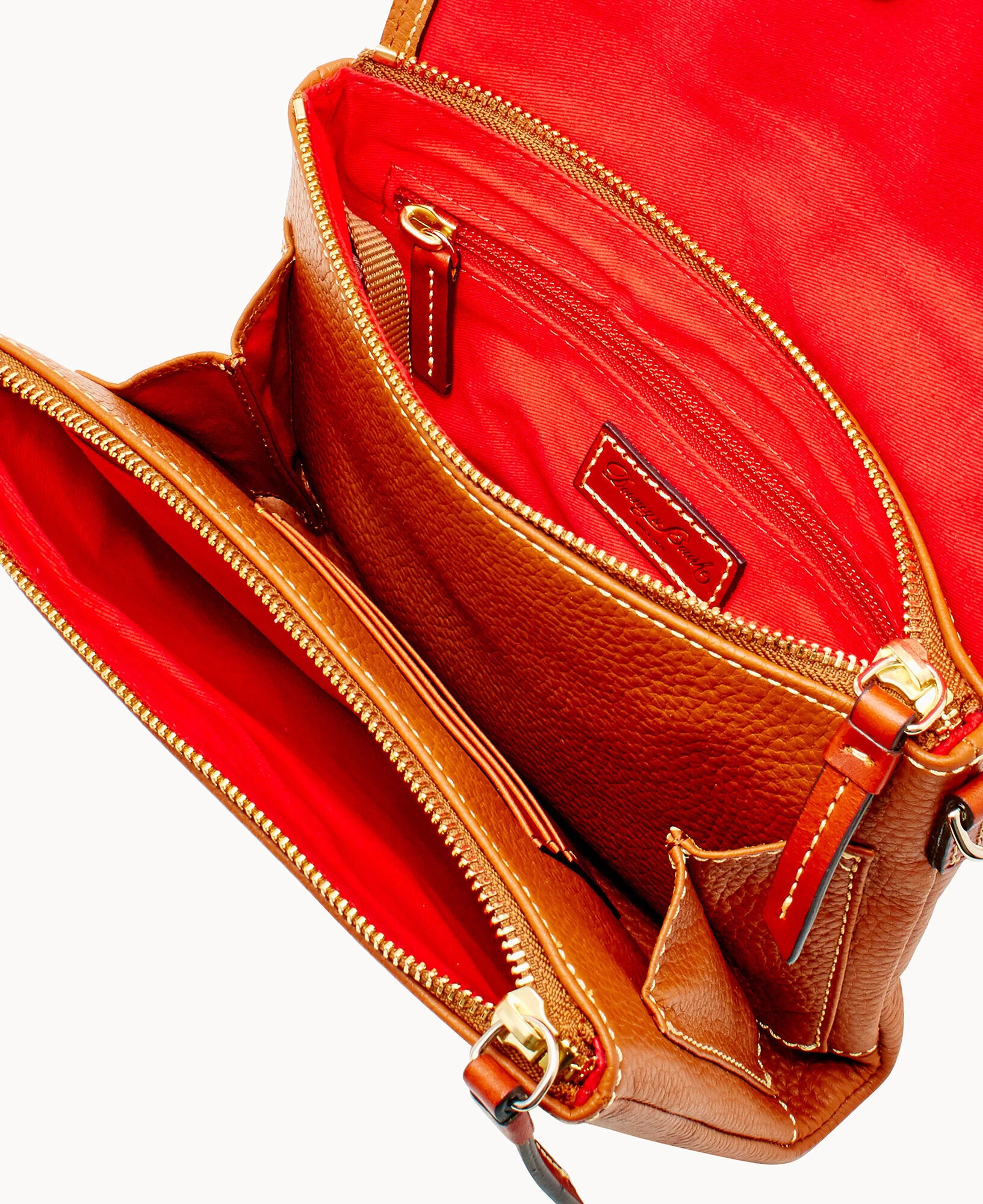 Pebble Grain Hunter Crossbody Caramel 6 Pebble Grain Hunter Crossbody Caramel - Image 4