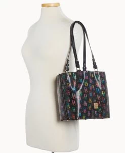 DB75 Multi Small Flynn Black -Online Sale Dooney & Bourke B1459G 5SBLPABL ALT4