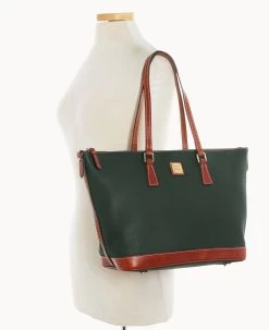 Pebble Grain Tote Forest -Online Sale Dooney & Bourke B1521G AWFSPATN ALT4